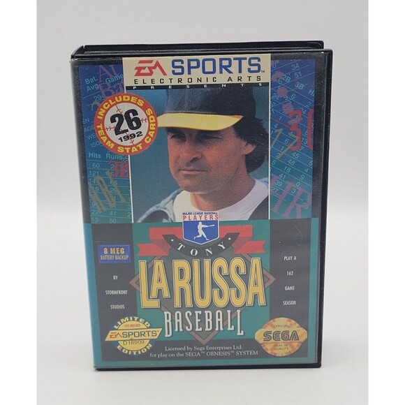 Tony La Russa Baseball [Limited Edition] (Sega Genesis, 1993) CIB - Picture 1 of 5